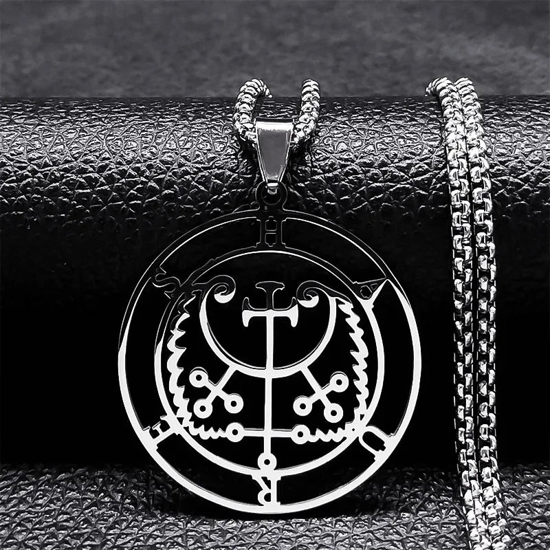 Satanic Necklace Demon Spirit Pendant haures