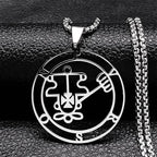 Satanic Necklace Demon Spirit Pendant purson