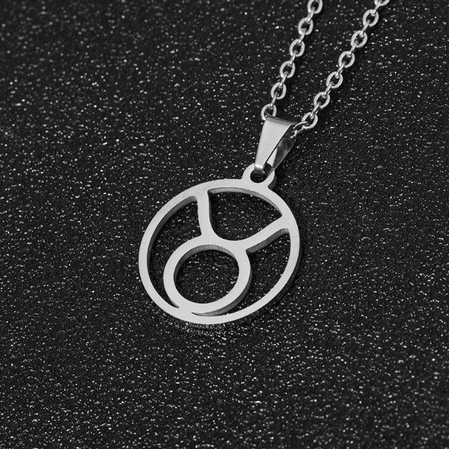 Zodiac Sign Necklace - Pendant 12 Constellations