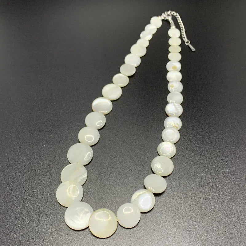 Shell Mother-of-Pearl Choker Necklace 3