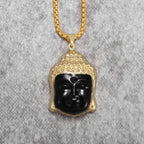 Collier Tête de Bouddha noir