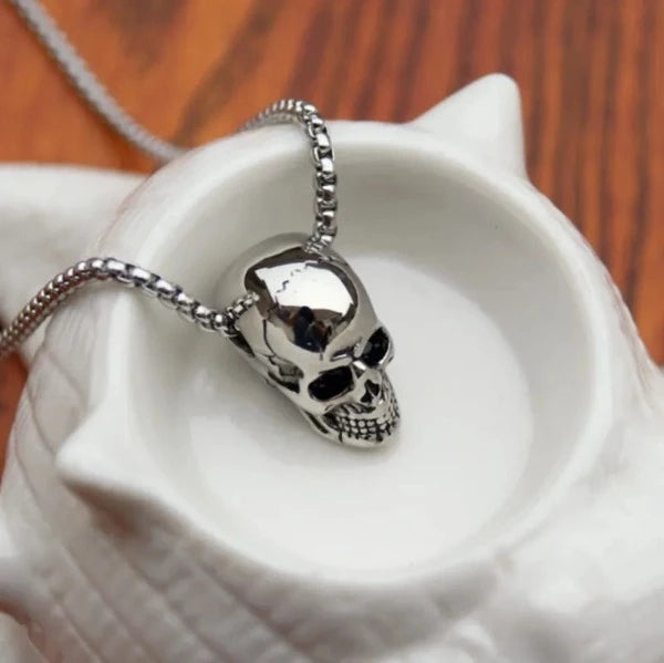 Collier Tête de Mort Argent