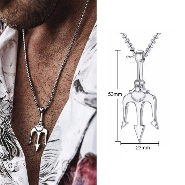 Collier Trident Neptune Poséidon