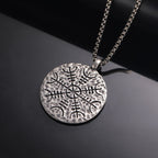 Vegvisir Necklace Celtic Viking Pendant Nordic Men Women