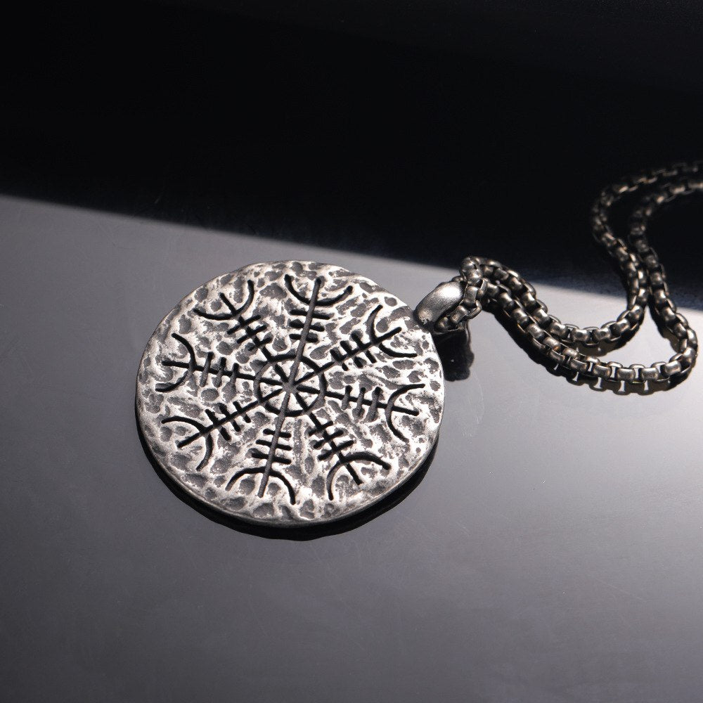 Vegvisir Necklace Celtic Viking Pendant Nordic Men Women