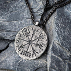 Vegvisir Necklace Celtic Viking Pendant Men Women Nordic