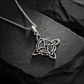 Collier "vie éternelle" noeud de la trinité celte