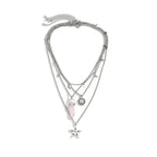 Four-Strand Star of David Pendant Necklaces