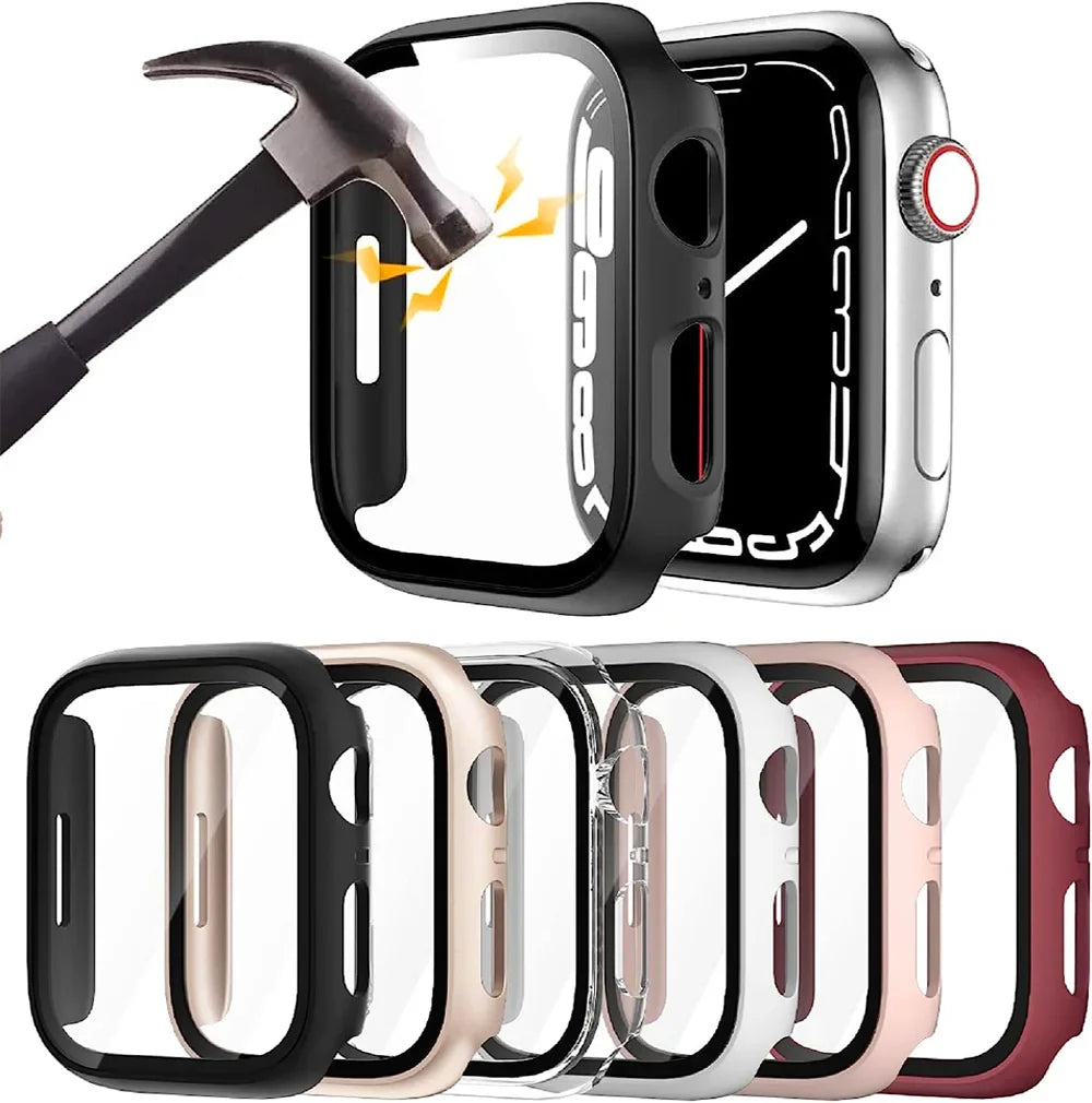 Tempered Glass Case Protection for Apple Watch