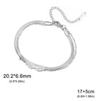 Bracelet double ailes d'ange