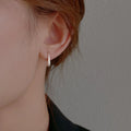 Fine Silver Water Drop Dangle Earrings