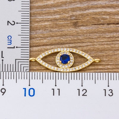 Gourmette Bracelet Contre le Mauvais Oeil Bleu Grec Turc Matiasma Mataki