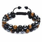 Tiger Eye Cord & Stone Bracelet Gourmet