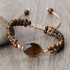 Tiger Eye Women's Leather Bracelet ID Bracelet style 1