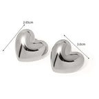Large Heart Earrings for Women