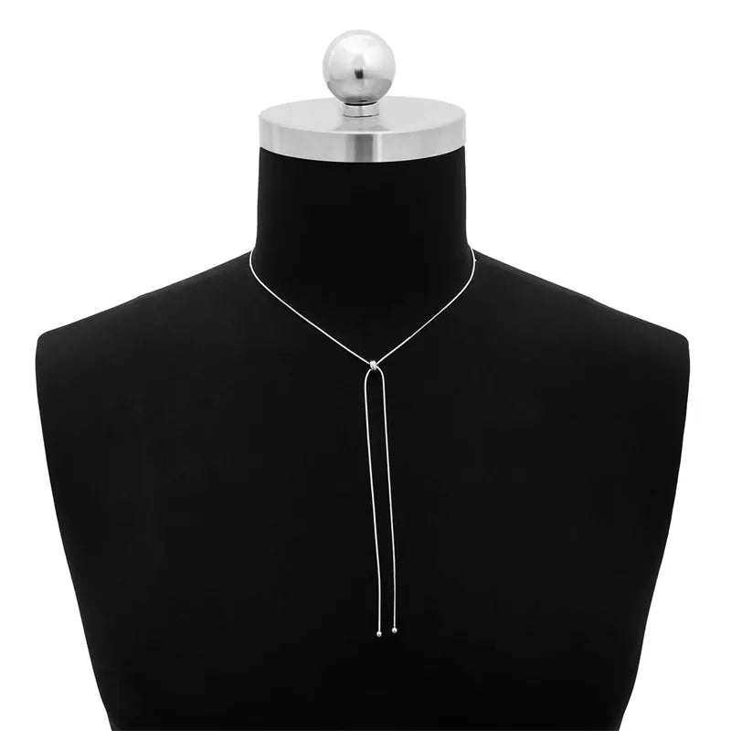 Long Necklace For Neckline