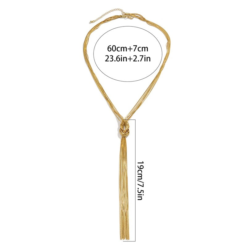 Long Y Chain Necklace