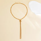 Long Y Chain Necklace