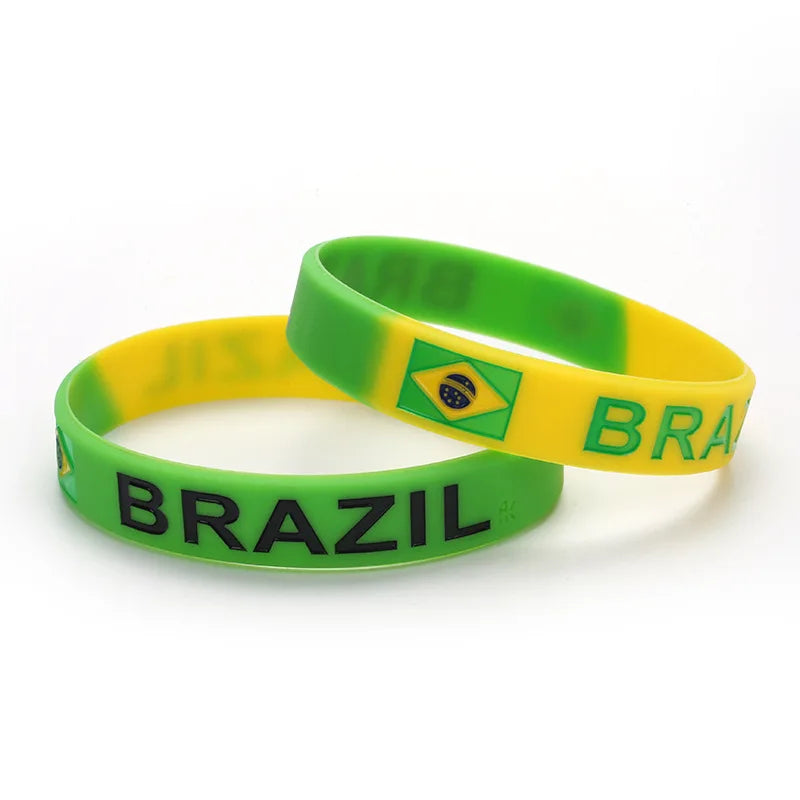 Lot de 2 Bracelets Brésiliens en Silicone