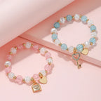 Lot de 2 bracelets clef et cadenas