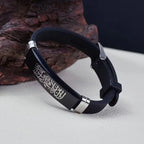 Lot de 2 bracelets en silicone Shahada Allah arabe pour couple