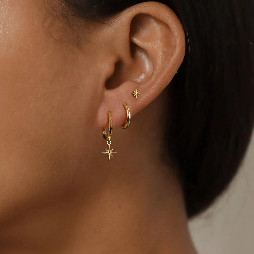 Set of 3 Star Earrings