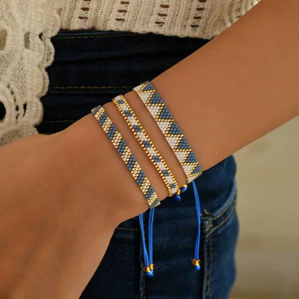 Lot de 3 Bracelets Brésiliens Fin Tressage Traditionnels