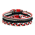 Set of 3 multicolored braided Brazilian bracelets 