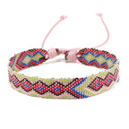 Lot de 8 Bracelets Brésiliens à Motifs Géométriques