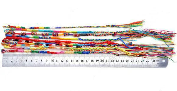 Lot de 9 Bracelets Brésiliens Porte-Bonheur Multicolore