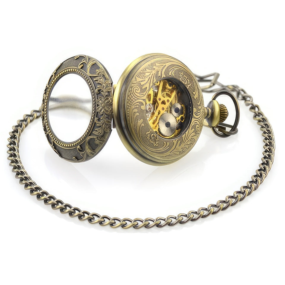 Steampunk Hunter Case Pocket Watch 