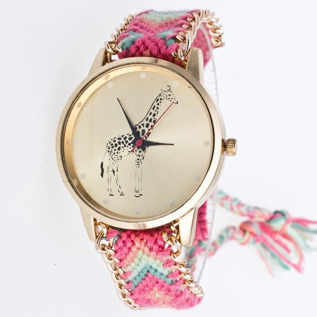 Pink Giraffe Watch