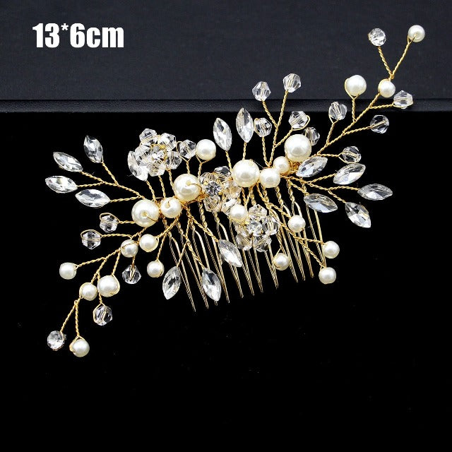 Gold Wedding Hair Comb