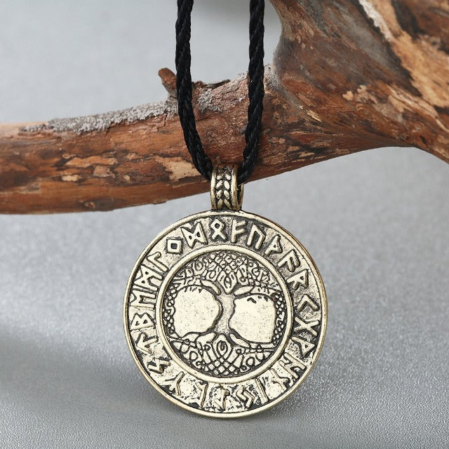 Celtic Tree of Life Pendant antique silver gold-plated