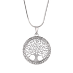 Pendentif Arbre de Vie Or argenté