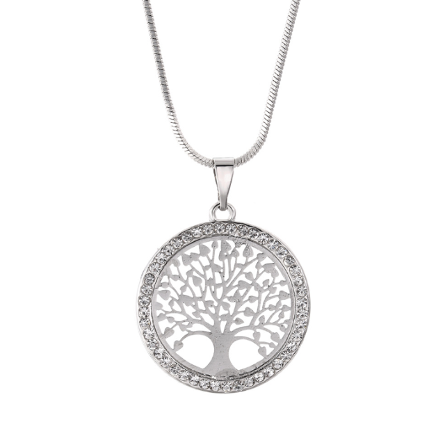 Silver Plated Gold Tree of Life Pendant