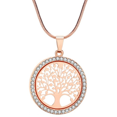 Rose Gold Tree of Life Pendant