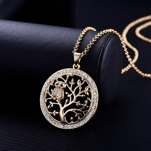 White Gold Tree of Life Pendant