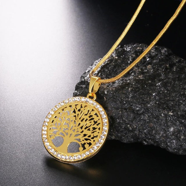 Gold Plated Tree of Life Pendant