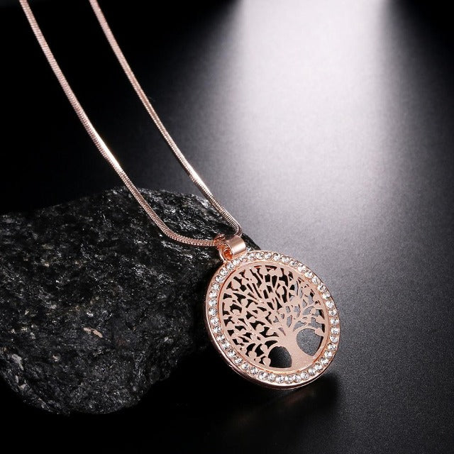 Rose Gold Tree of Life Pendant
