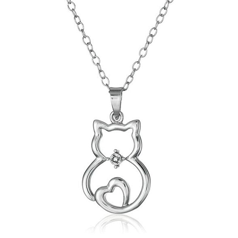 Silver Cat Pendant