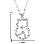 Silver Cat Pendant