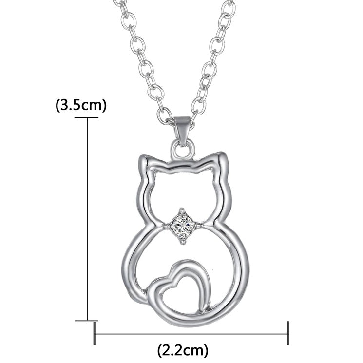 Silver Cat Pendant