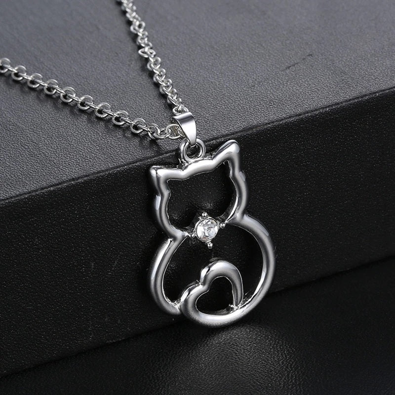 Silver Cat Pendant