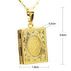Silver Gold Quran Pendant Men Women