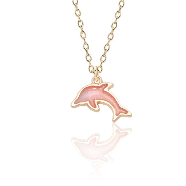 Pink Dolphin Pendant