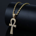 Egyptian Gold Ankh Cross Pendant