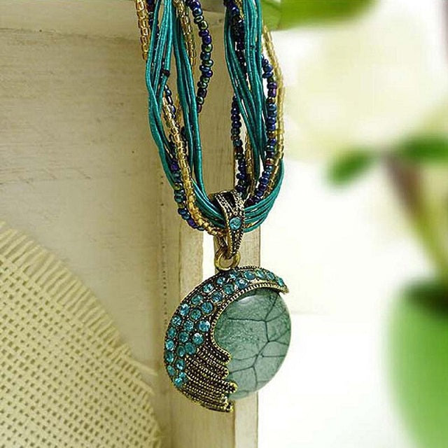 Ethnic Blue Women's Pendant