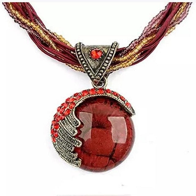 Ethnic Red Women's Pendant
