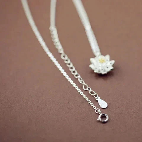 Lotus Flower Pendant & Necklace